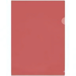 Папка-уголок А4 150мкм, пластик, прозрач. красная (Стамм)