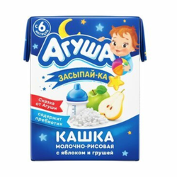 Кашка Агуша Засыпай-ка Рисовая с яблоком и грушей 200 мл