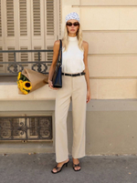 Брюки зауженного силуэта со средней посадкой