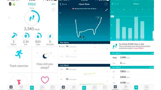 Умный фитнес-браслет Fitbit Charge 2, Синий (S), FB407SBUS-EU