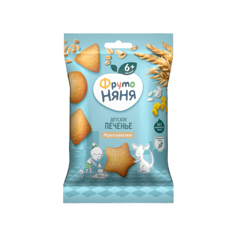 Печенье растворимое ФрутоНяня мультизлаковое, 50г.