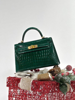Сумка Hermes из кожи крокодила 20 см