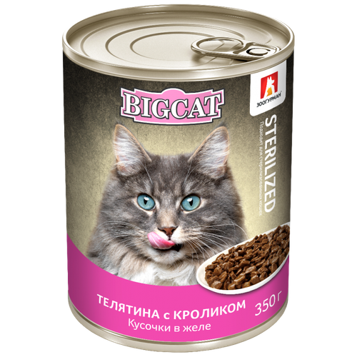 Зоогурман корм консервированный для стерилизованых кошек big cat