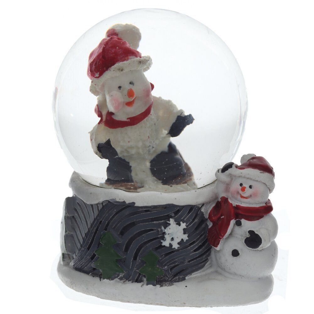 GAEM Фигурка декоративная "Снеговик" в стекл шаре, L5,5 W5 H6 см, 2в.
