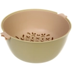 Дуршлаг пластиковый «SEGRETO» 22*23*10см оливковый