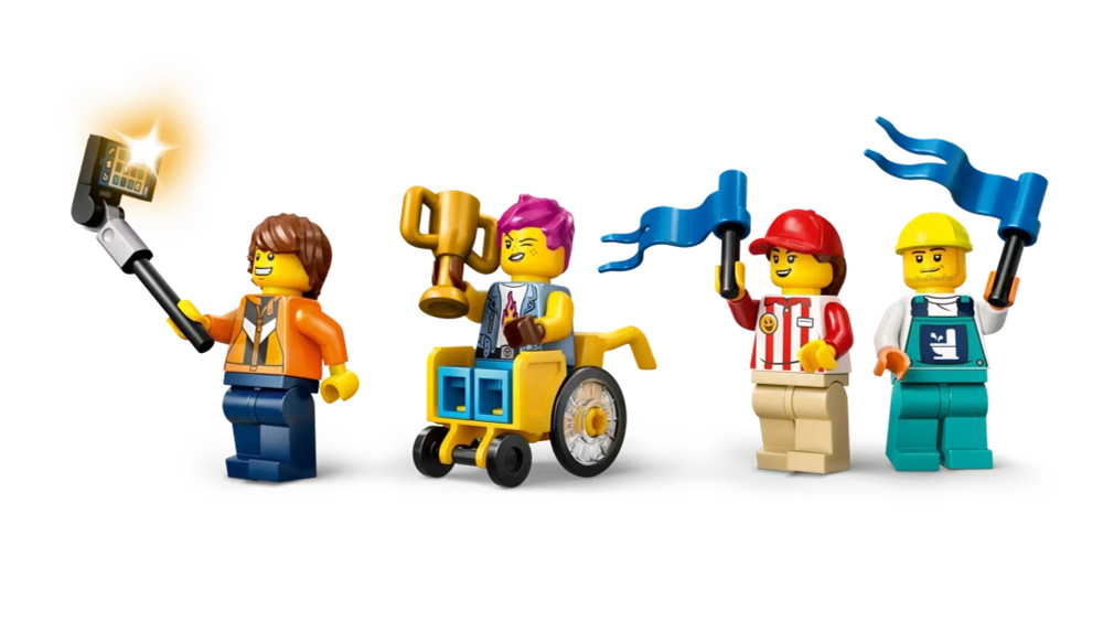 Конструктор LEGO City 60460 Никаких ограничений: Трасса для гоночных автомобилей с рампой