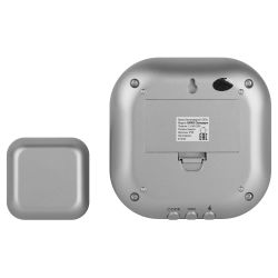 Звонок дверной ЭРА BIONIC Silver беспроводной серебристый 6 мелодий | Электрозвонки