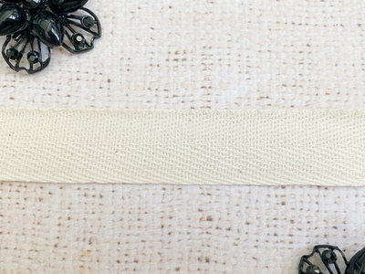 Лента киперная, хлопок, ш. 2,5 см, пр-во Беларусь, суровый