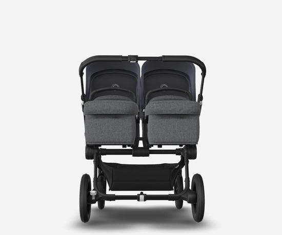 Коляска для двойни 2 в 1 Bugaboo Donkey 5 Twin Stormy blue/Grey melange/Black
