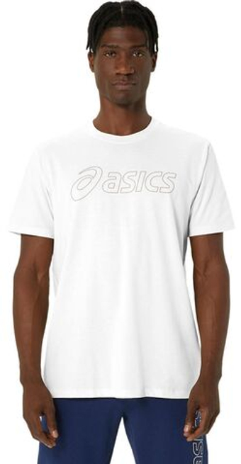 Мужская теннисная футболка Asics Logo Short Sleeve - белый
