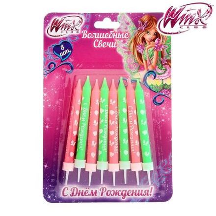 РАСПРОДАЖА Свечи С днем рождения Феи винск флора