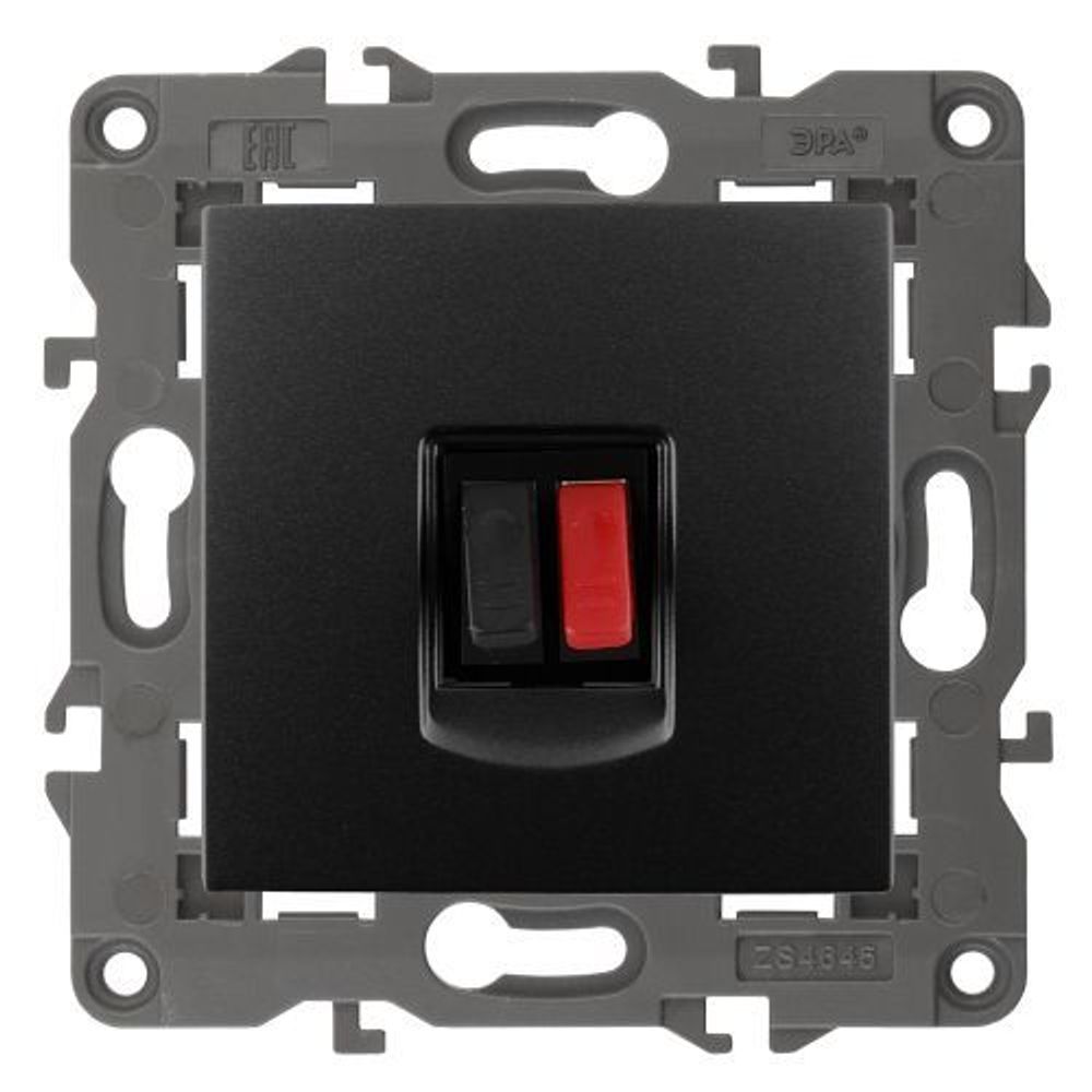 Розетка аудио 14-3111-05 Elegance антрацит ЭРА Б0034324