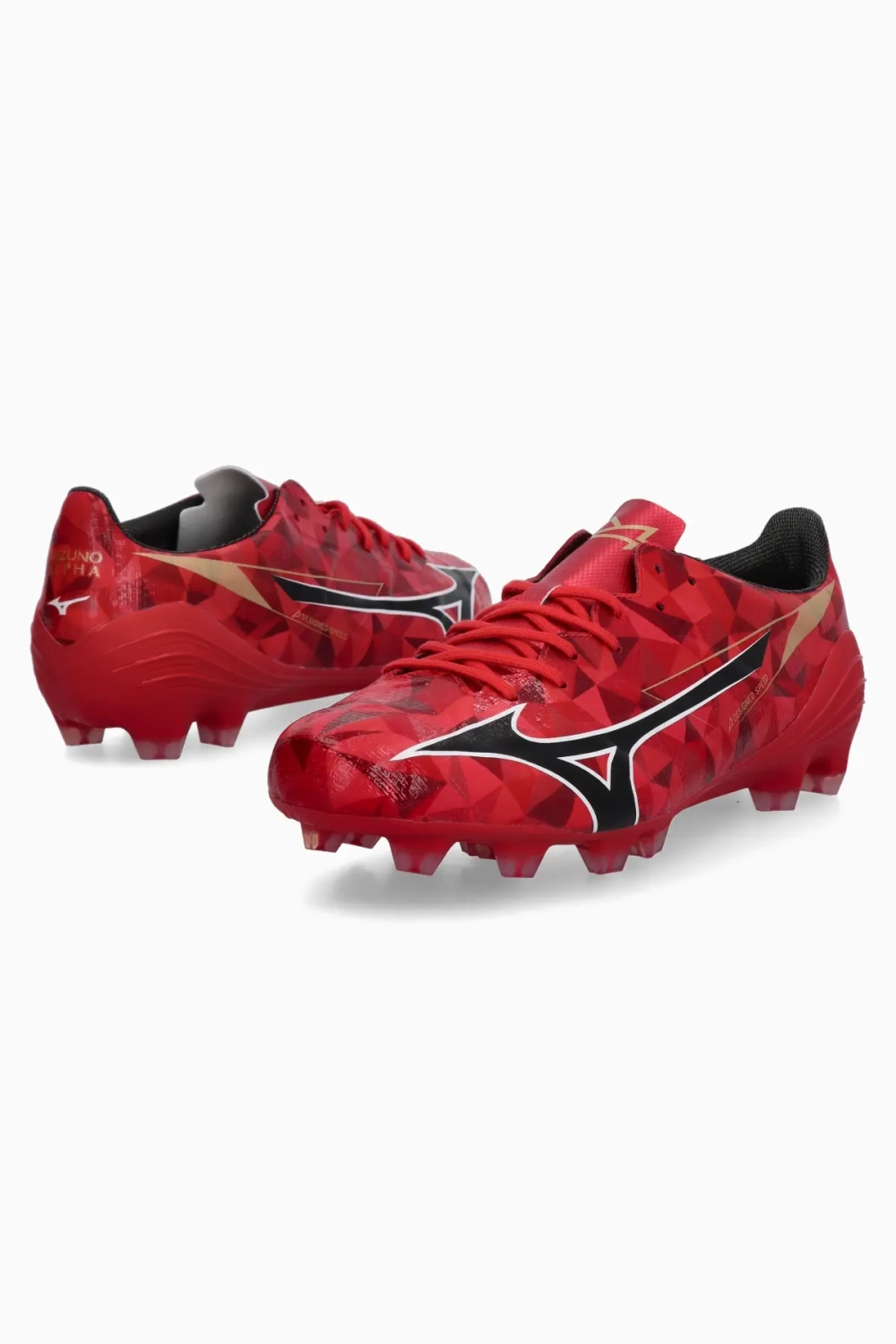Бутсы Mizuno Alpha II 40th Pro FG - красный