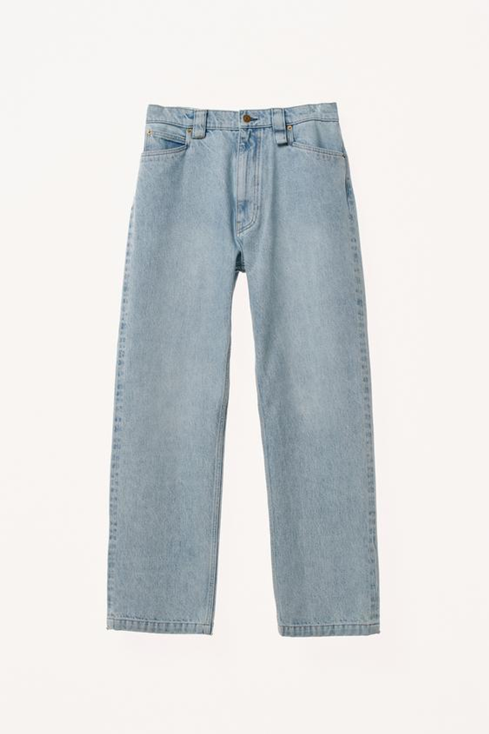 ZARA X WILLY CHAVARRIA ДЖИНСЫ ПРЯМОГО КРОЯ, СИНИЙ