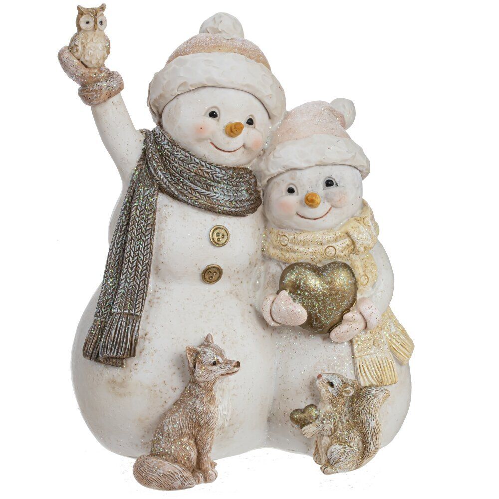 GAEM Фигурка декоративная "Снеговики", L12 W9,5 H15,5 см