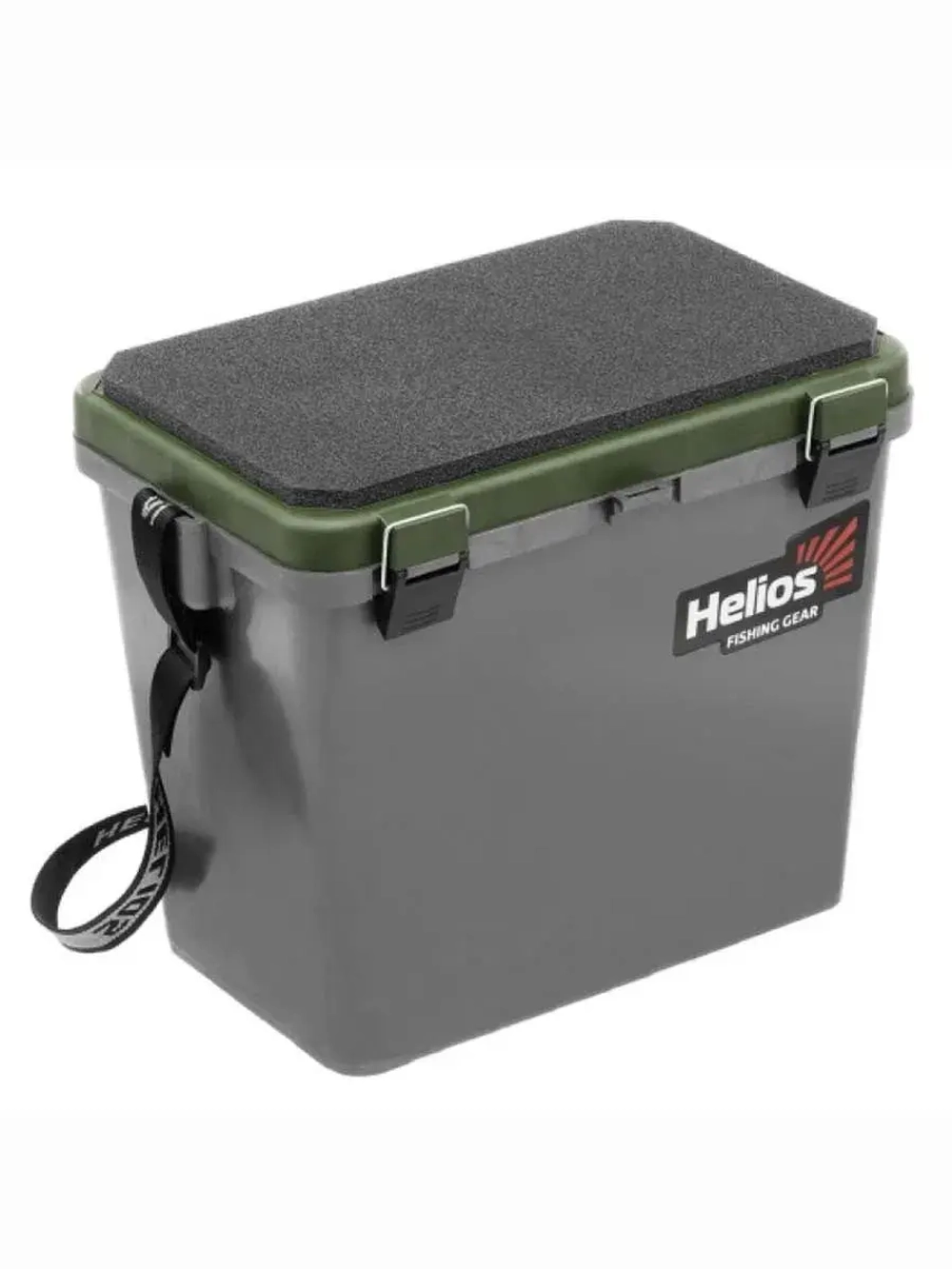 Ящик рыболовный зимний для хранения снастей серый/хаки