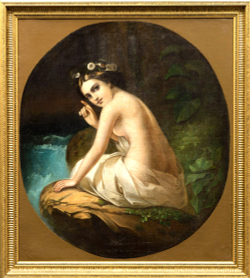 Н/х. Купальщица. Холст, масло. Конец XIX века. Россия. 84 х 74,5 см.