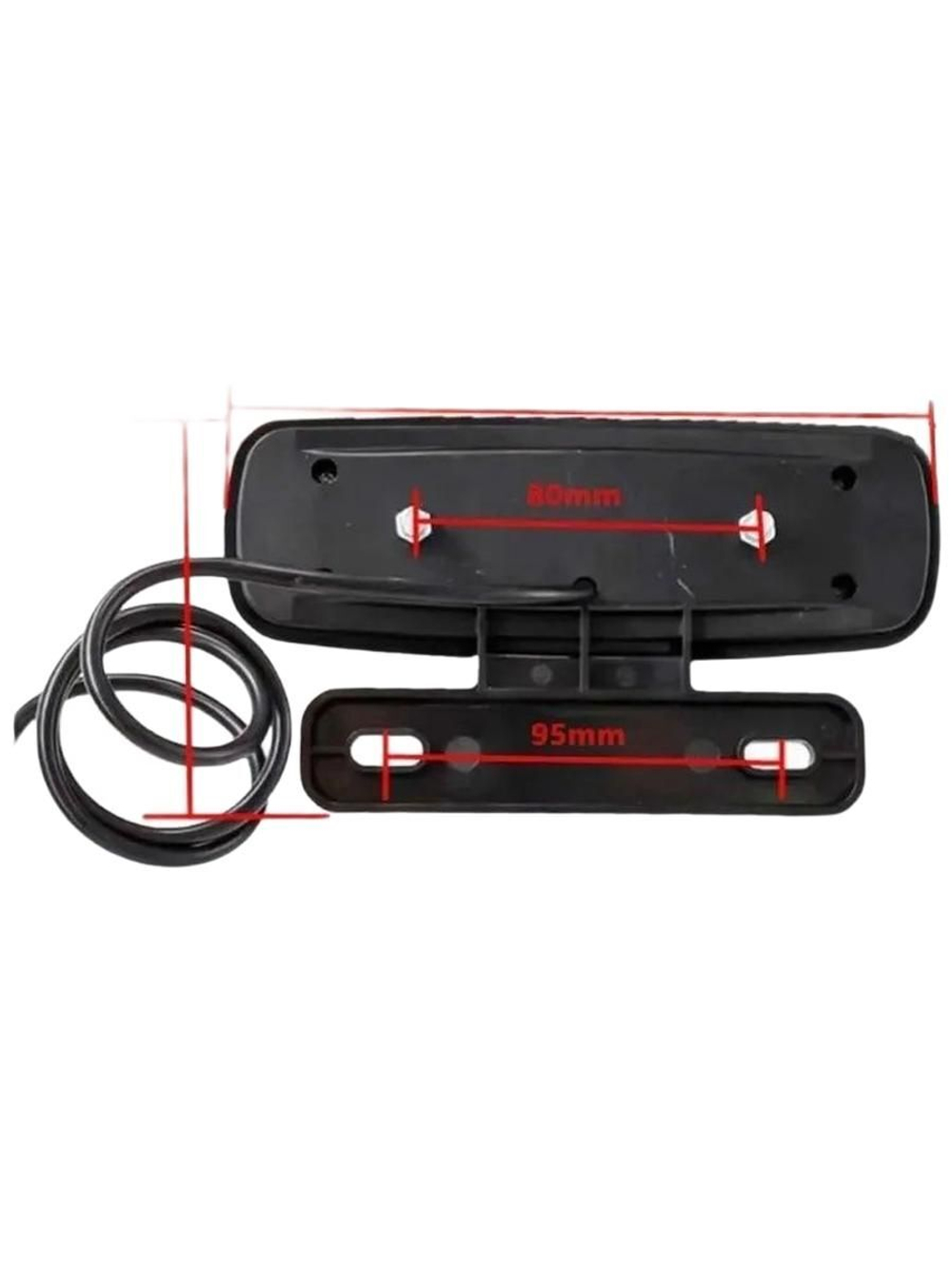 Габарит задний (стоп сигнал полицейский) поворотники 48-60V 6pin для электровелосипеда