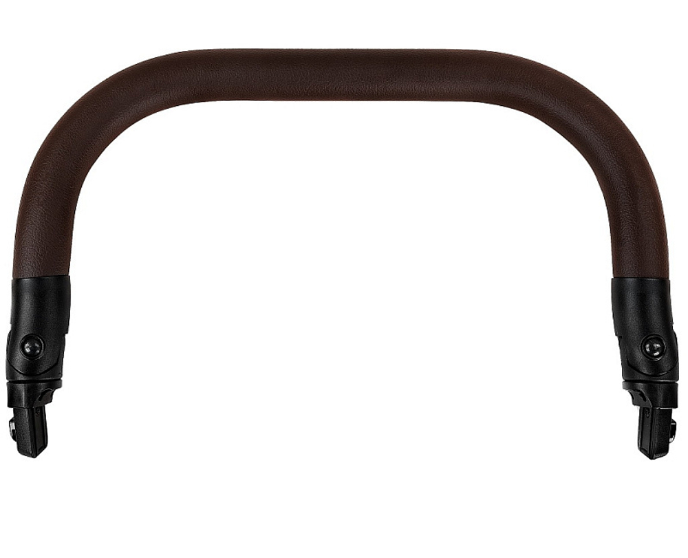 Детская коляска Roan Esso 2025 Кожа 3 в 1 с автокреслом Tutis Elo Black ESSK/215/1 White/Black/руч.Тем.коричневый