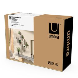 Набор металлических настенных полок Montage, 2 шт., белый