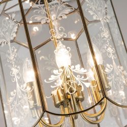 Citilux Витра-2 CL442260 Люстра подвесная витражная Бронза