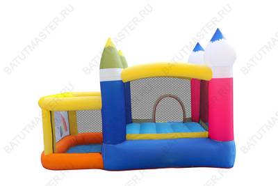 Батут для детей на дачу "Радужный замок" 3,4*3,1*2,1 м