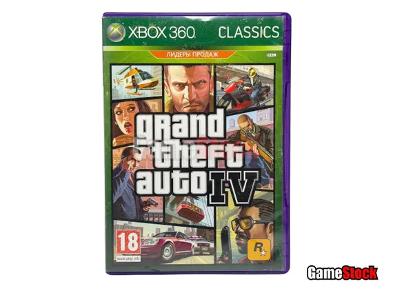 Xbox 360 GTA 4/ Grand Theft Auto 4 (Б/У, Английская версия)