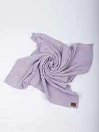 Плед вязаный хлопковый "Лаванда" 0+