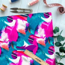 Ткань атлас уходящий женский силуэт