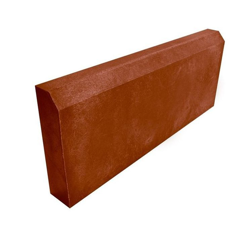 Полимерно-песчаный бордюр тротуарный 500x50x200 (красный)