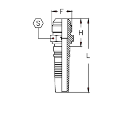 Фитинг DN 32 JIC (Ш) 1.7/8 Interlock