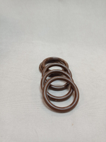 Кольца пластик, орех 10 шт.