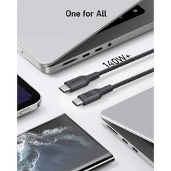 Кабель Anker 544 USB-C - USB-C 0.9 м Bio-Nylon (A80F5H11.BK) черный