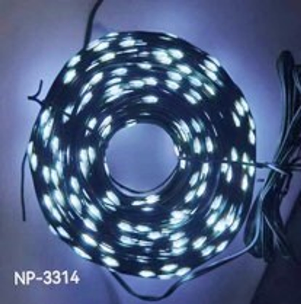 Гирлдянда 100 м. 800Led зеленый провод  белое свечение NP-3314