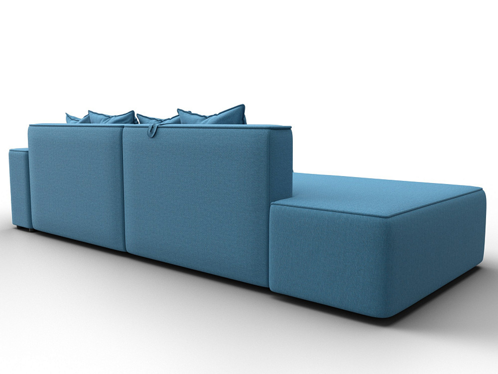 Диван угловой Лига-079 угол правый РОГОЖКА Амур 10 голубой