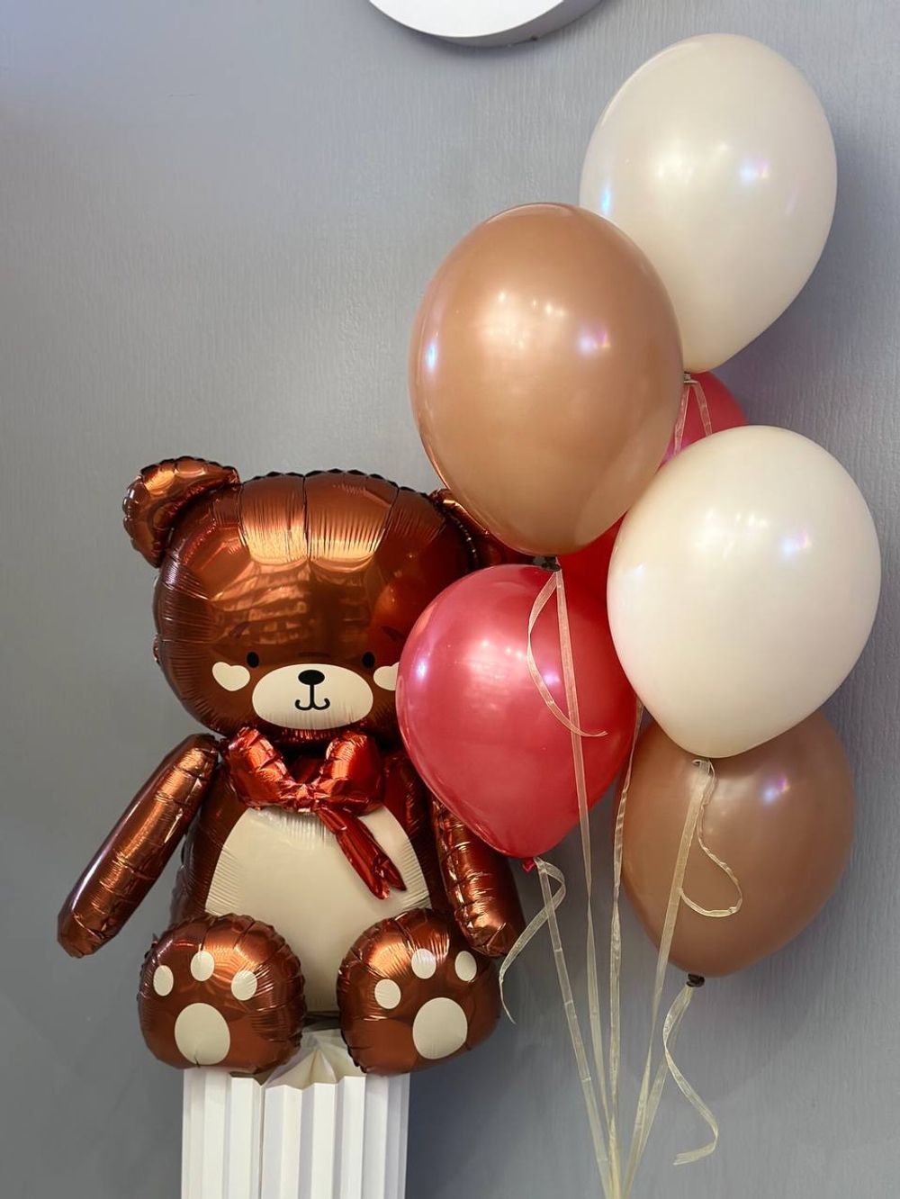 Набор шаров коричневый милый мишка