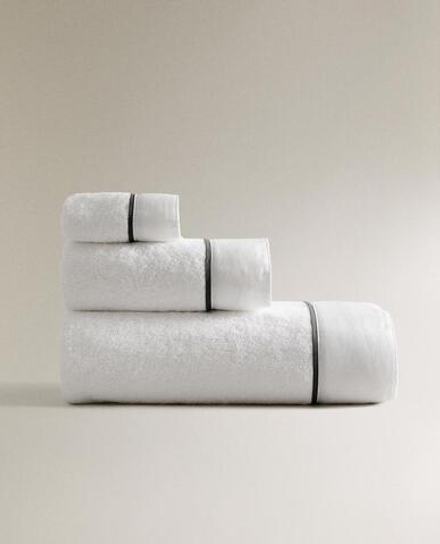 ZARA HOME БАННОЕ ПОЛОТЕНЦЕ, СЕРЫЙ