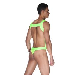 Мужское боди "Гладиатор" зеленое La Blinque LB15557