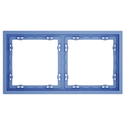 Рамка пластиковая VOLTUM S70 на 2 поста, (деним)