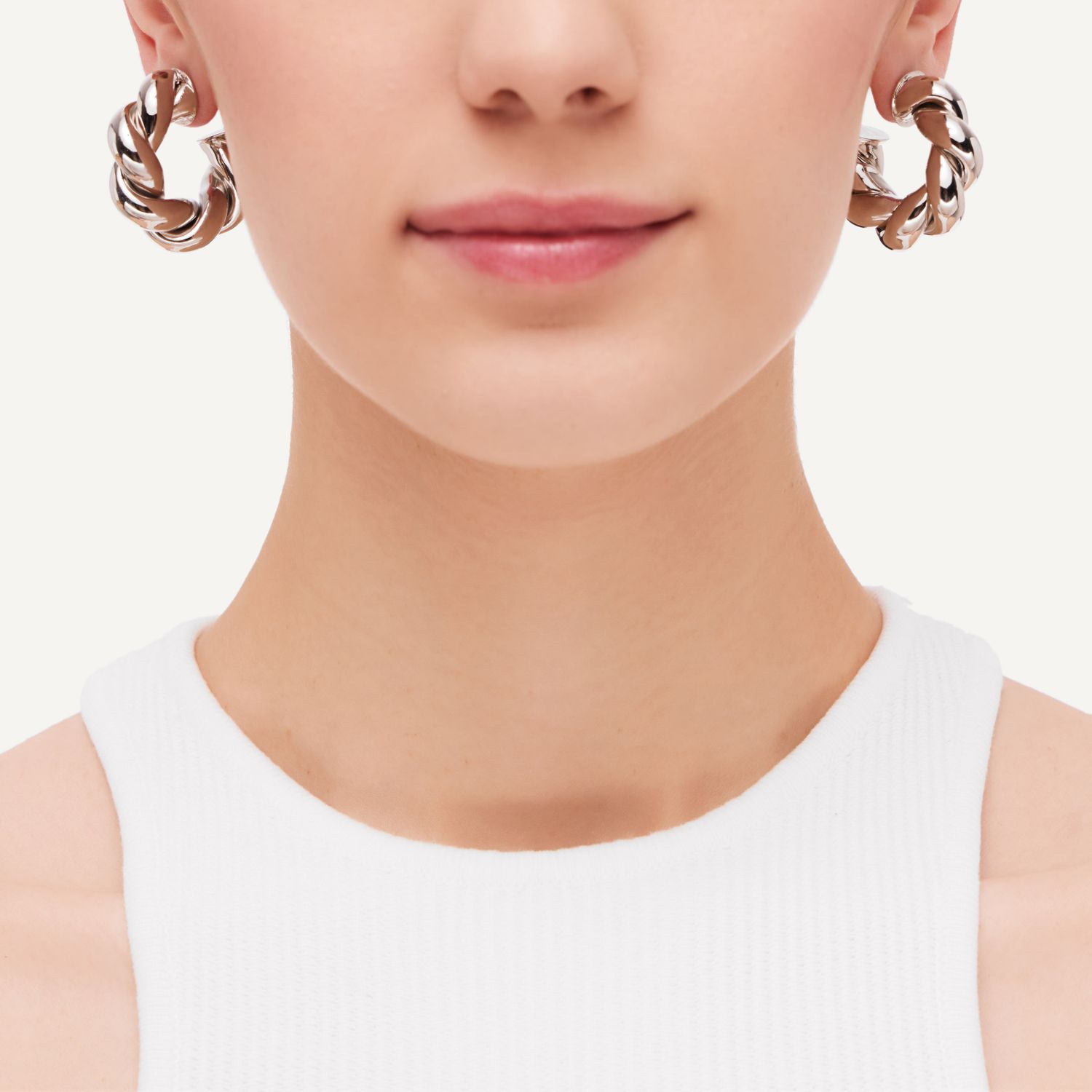 Серьги Whirling Lines Earrings - Silver