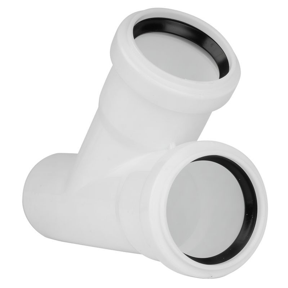 Тройник канализационный малошумный 50х50 мм 45° RTP Elite