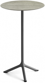 Стол ламинированный барный Scab Design Tripe, антрацит, состаренный серый дуб