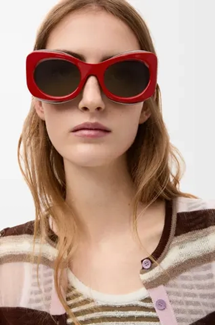 Loewe Солнцезащитные очки Sierra Butterfly, красный