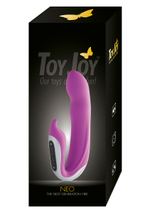 Розовый Hi-tech вибратор NEO Pink - 16 см.