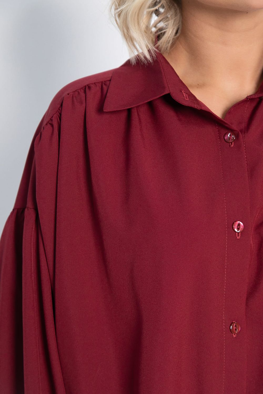 Блуза Присцилла (бордовая) Б14949-5М LT Collection