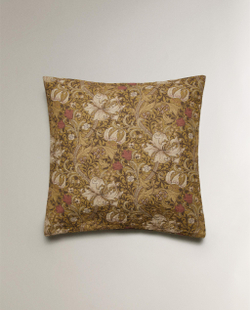 Zara Home наволочка декоративная из льна, горчичный, 45x45 см