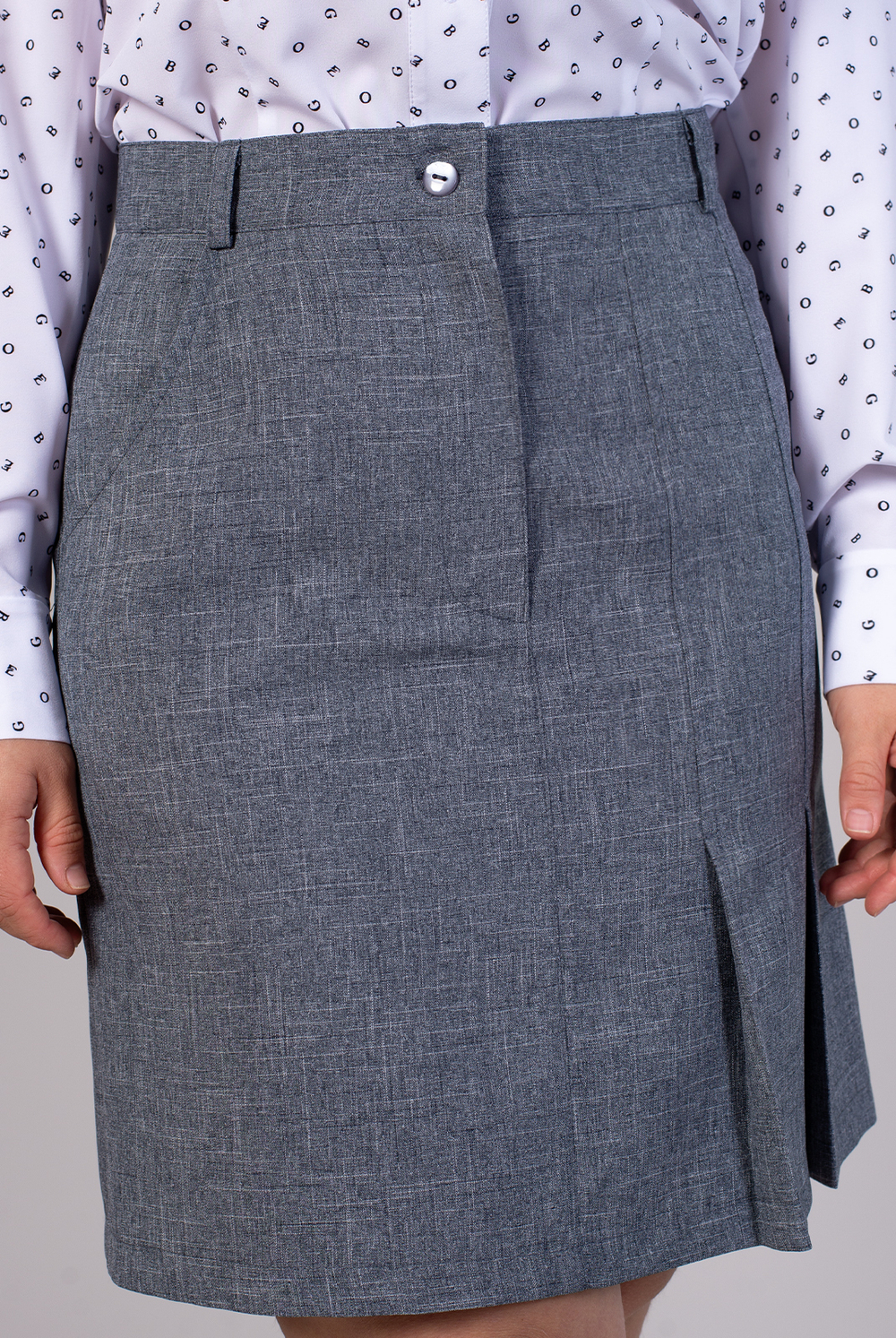 Юбка женская 4126ВП, графит #38Гра014126ВП