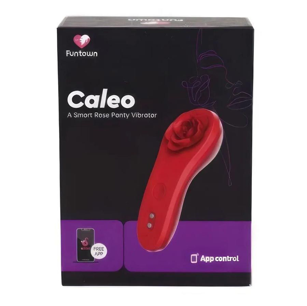 Вибратор в трусики Magic Motion Funtown Caleo, 9 см, с магнитной розой