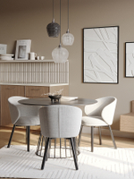 Панно декоративное с эффектом 3d minimalism, с черной рамой, 70х100 см