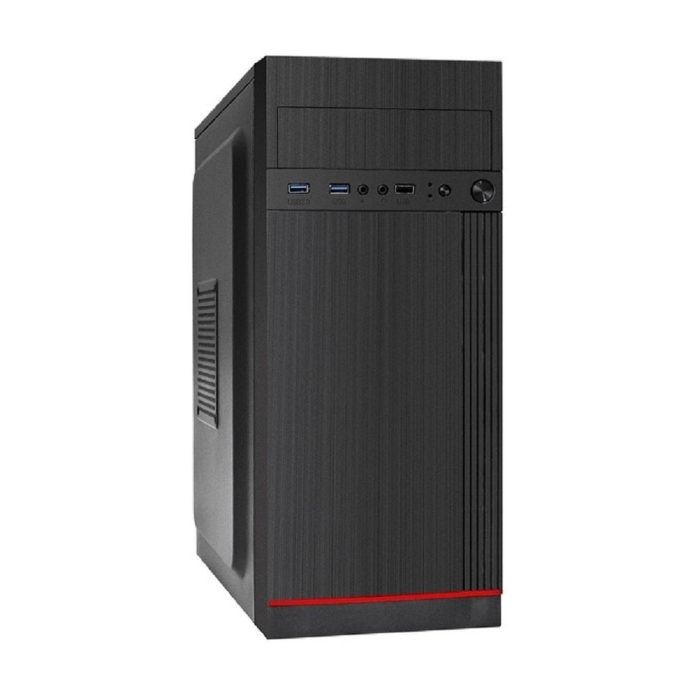 Корпус для компьютера Exegate EX290174RUS Корпус Miditower ExeGate AA-442U2 (ATX, без БП, 1*USB+2*USB3.0, аудио, черный)